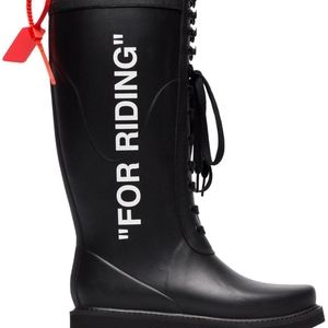 OFF WHITE RAIN BOOTS